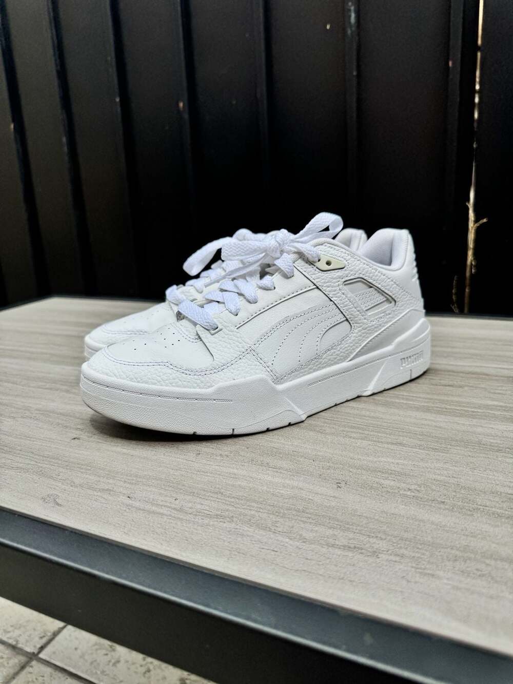 PUMA Slipstream Leather White Sneakers Casual Shoes